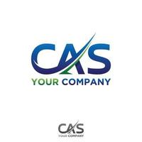 CAS letter for your best business symbol vector