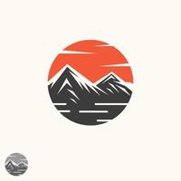Abstract vector landscape nature or outdoor mountain