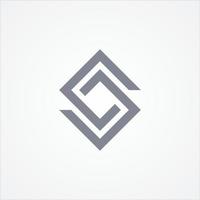 Design letter S in square style vector