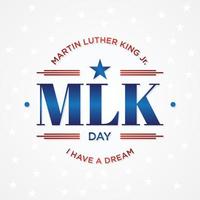 MLK or Martin Luther King letter emblem design vector
