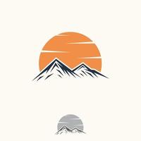 Abstract vector landscape nature or outdoor mountain