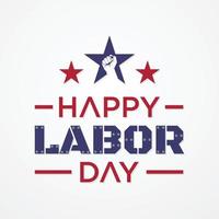 Happy Labor Day letter for element design vector