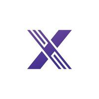 X Logo Design and template. vector