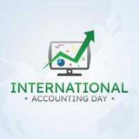 International accounting day design banner template vector