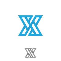 Typography letter X for element design vector
