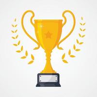 Best collection icon symbol championship or competition trophy with star vector