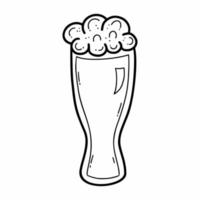 Mug of beer. Oktoberfest icon. Vector doodle icon. Sketch.