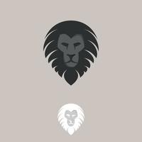 plantilla de diseño de logotipo de león simple vector