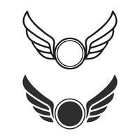 Wings logo vector icon symbol illustration design template