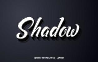 3d editable text effect Free vector