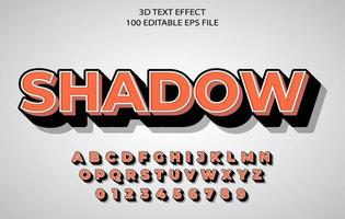 3d editable text effect Free vector