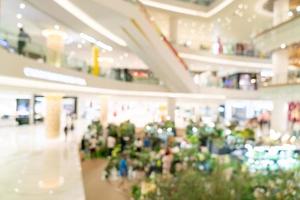 abstract blur and defocused luxury shopping mall and retail store for background photo