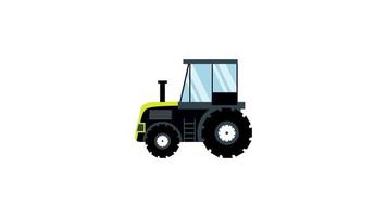 tractor element agriculture isolated on white background. vector