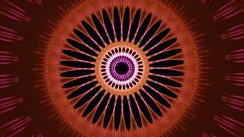 colorido círculo fractal pulsante hipnótico vj loop 3d render ilustración foto