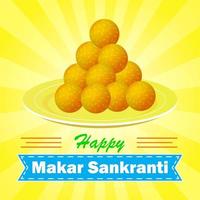 happy makar sankranti square social media post happy colorful vector illustration