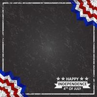 happy independence day 4th of july frame background social media instagram post template copy space text vector