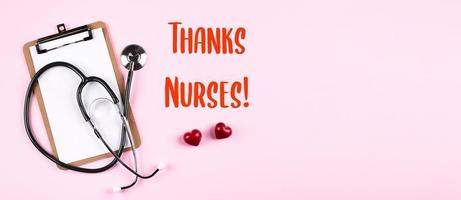 International Nurse Day Concept. Banner Image for design, website. Healthcare medicine concept photo