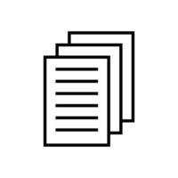 Document icon vector