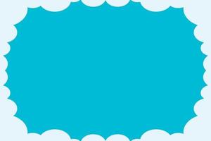 Blue Sky And Cloud Template Background vector