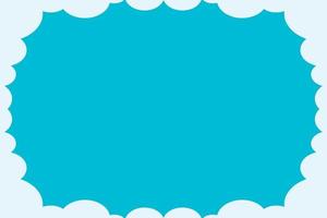 Blue Sky And Cloud Template Background vector