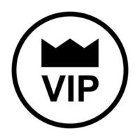 vector de icono vip para diseño gráfico, logotipo, sitio web, medios sociales, aplicación móvil, ui