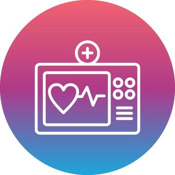 Electrocardiogram Vector Icon