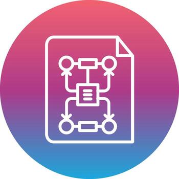 icono de vector de algoritmo