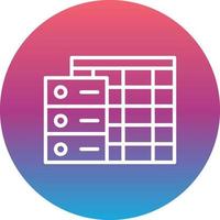 Data Table Vector Icon