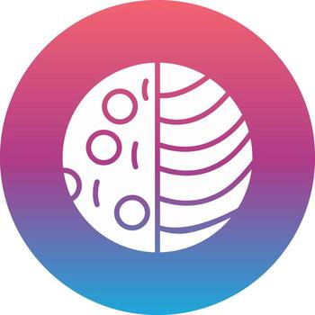 Moon Eclipse Vector Icon