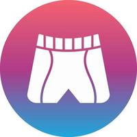 icono de vector de pantalones cortos de natación