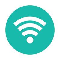 wifi signal icon on white background vector