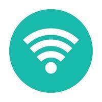 icono de señal wifi sobre fondo blanco vector