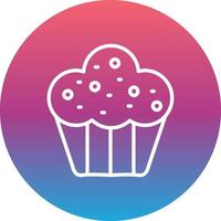 icono de vector de muffin