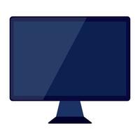 computer screen isolated on a white background vector