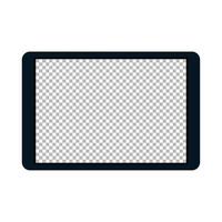 tablet device technology on white background vector