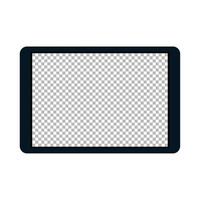 tablet device technology on white background vector