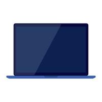 laptop computer technology on white background vector