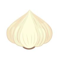 fresh garlic icon, in white background vector