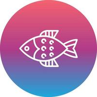 icono de vector de pescado