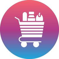 Grocery Cart Vector Icon