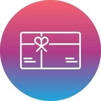 icono de vector de tarjeta de regalo