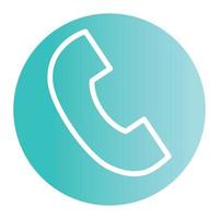 call button icon, in white background vector