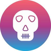 icono de vector de calavera