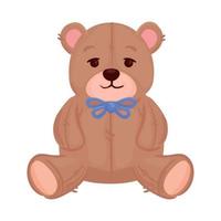 toy teddy bear, in white background vector