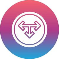 T Junction Vector Icon