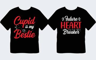 Valentine's Day Typography T-shirt Design Bundle vector