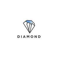 Ilustración de vector de diseño de icono de logotipo de diamante