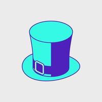 Leprechaun hat isometric vector icon illustration