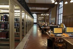 NEW YORK, USA - MAY 4 2019 - Interior of Public Library on 5th avenue photo