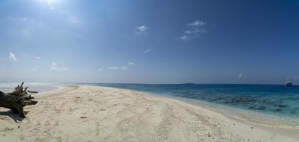 snorkeling in Maldive aerial view panorama landscape photo